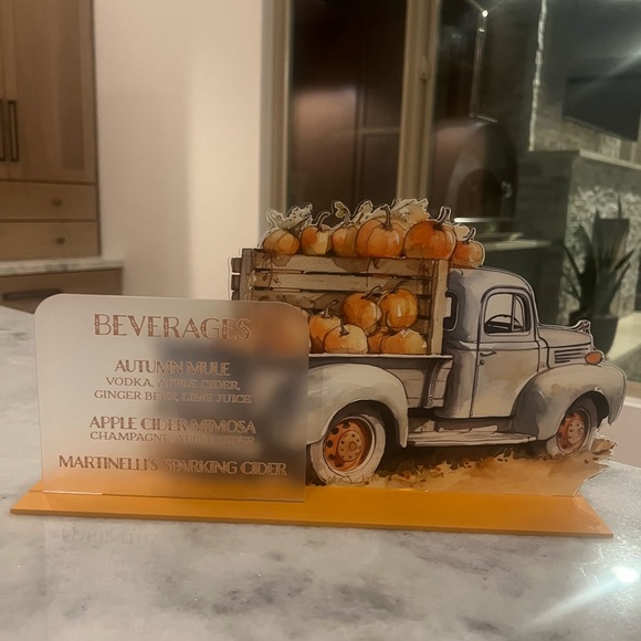 Other - Acrylic Fall Beverage Sign